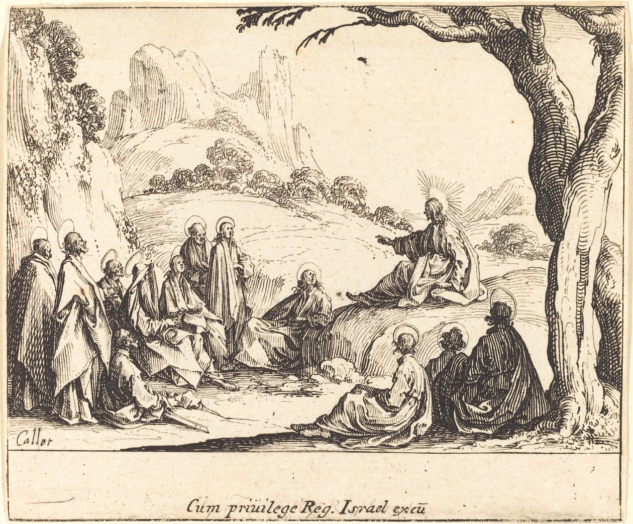 Sermón del Monte, 1635 de Jacques Callot