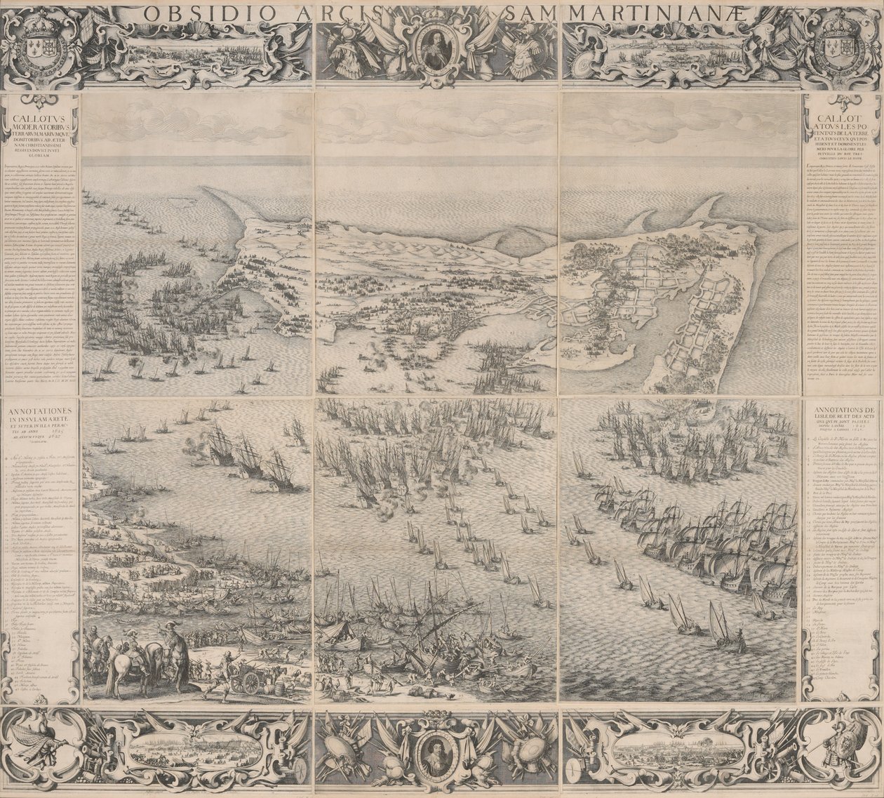 Asedio de la Ciudadela de Saint Martin en la Isla de Ré de Jacques Callot