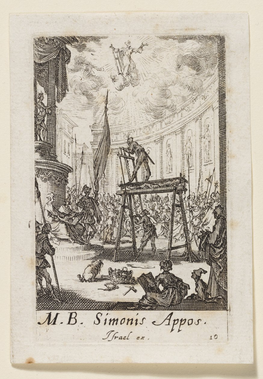 Simón el Apóstol (Simonis Appos.) de Jacques Callot