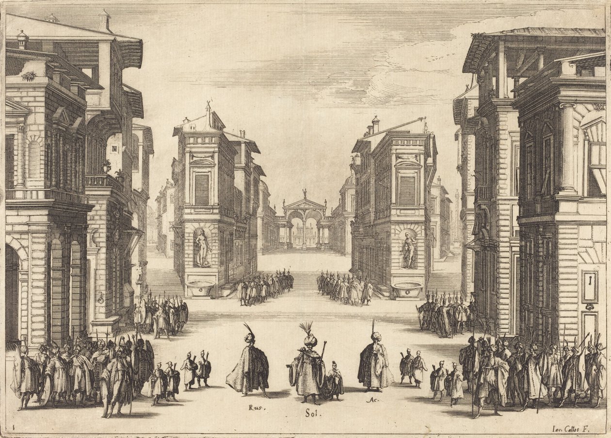 Solimano, Acto I de Jacques Callot