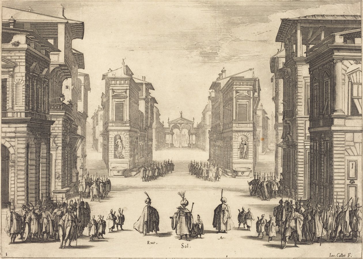 Solimano, Acto I de Jacques Callot