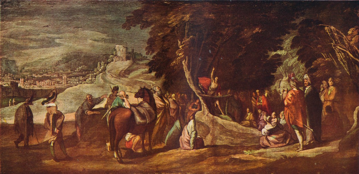 San Juan Predicando en el Desierto, c1620-1635, 1924 de Jacques Callot