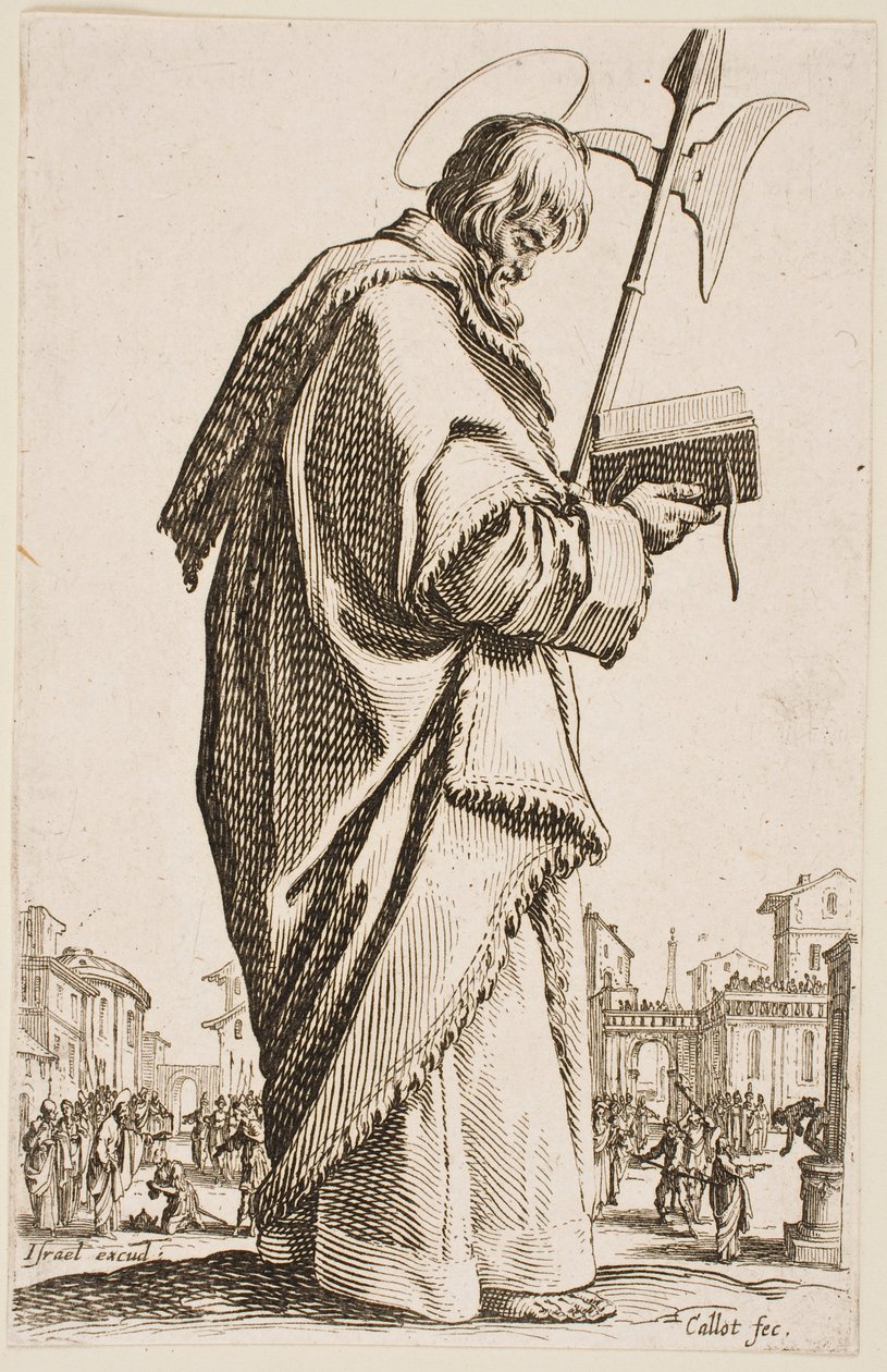 San Matías, de la serie «Los apóstoles grandes» de Jacques Callot