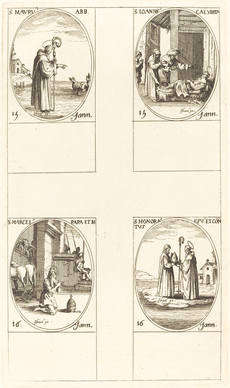 San Mauro, San Juan Calibita, San Marcelo, San Honorato de Jacques Callot
