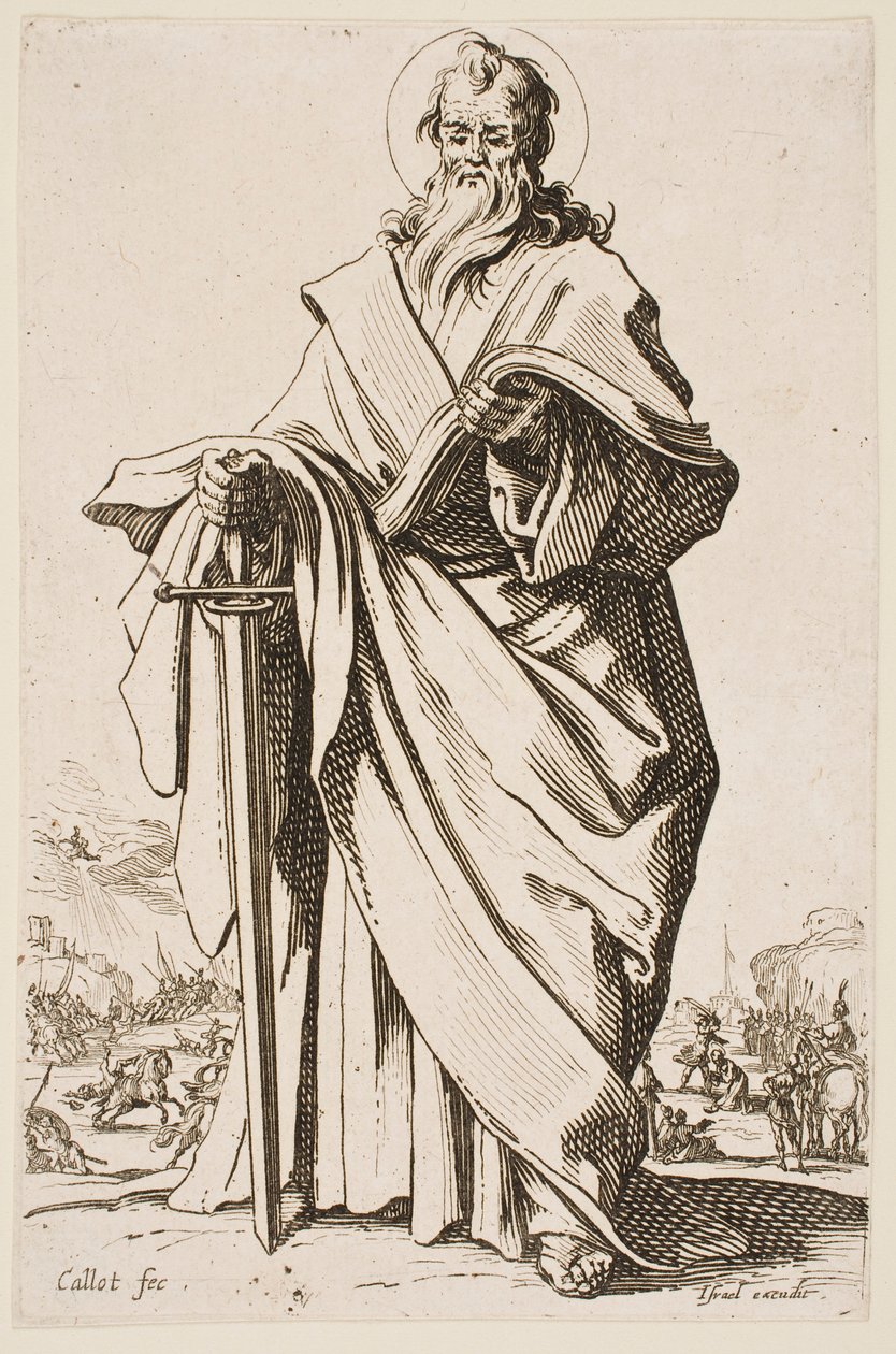 San Pablo, de la serie «Los apóstoles grandes» de Jacques Callot