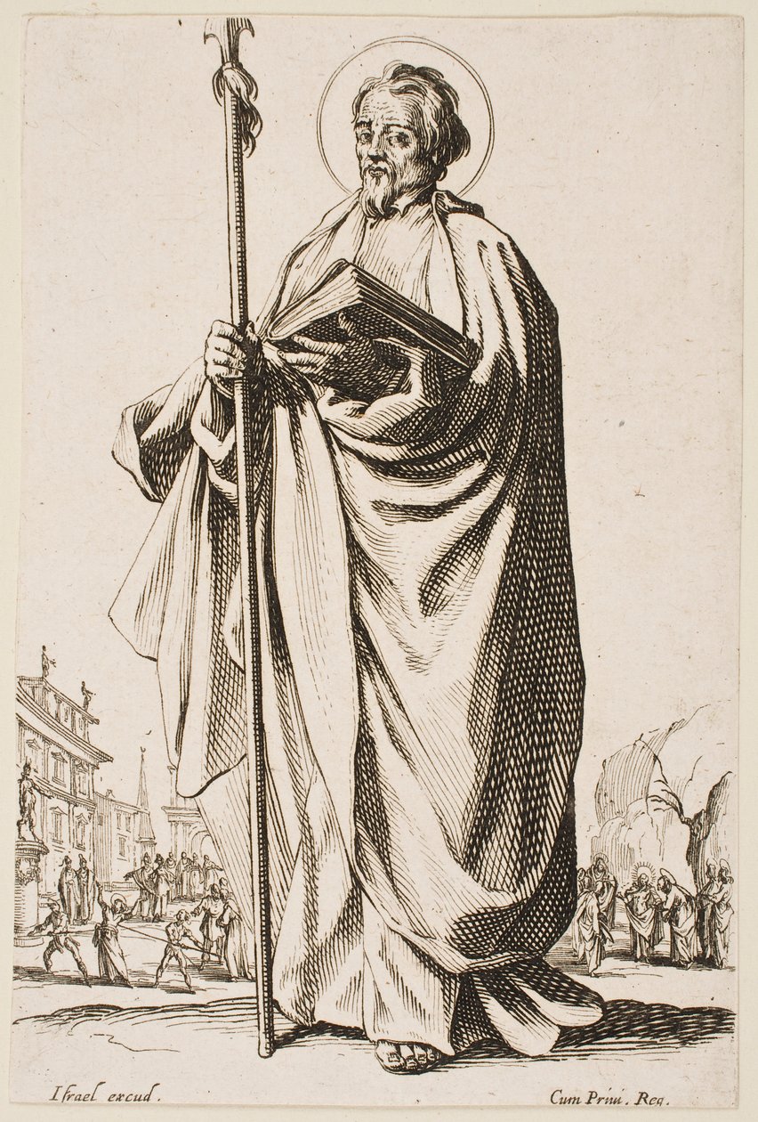 San Tomás, de la serie «Los apóstoles grandes» de Jacques Callot