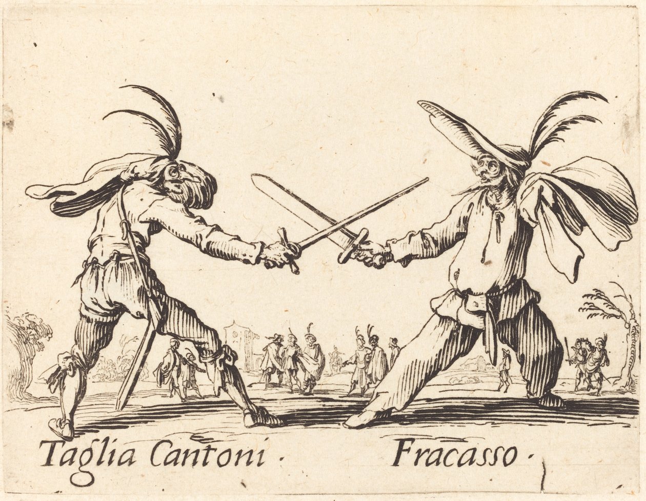 Taglia Cantoni y Fracasso de Jacques Callot
