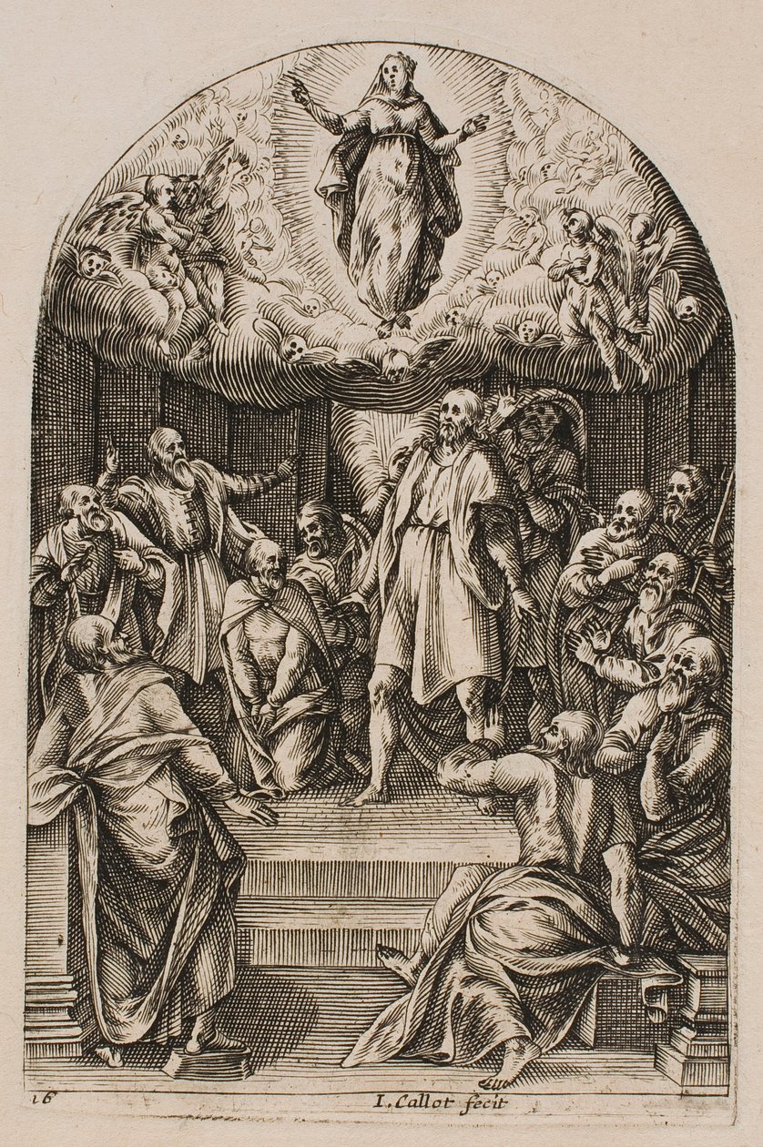 «La Asunción», de la serie «Imágenes de Roma» de Jacques Callot