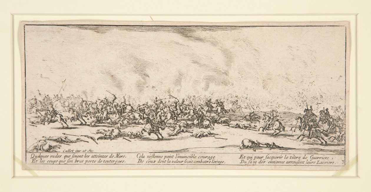 La batalla, de Miserias y desastres de la guerra de Jacques Callot