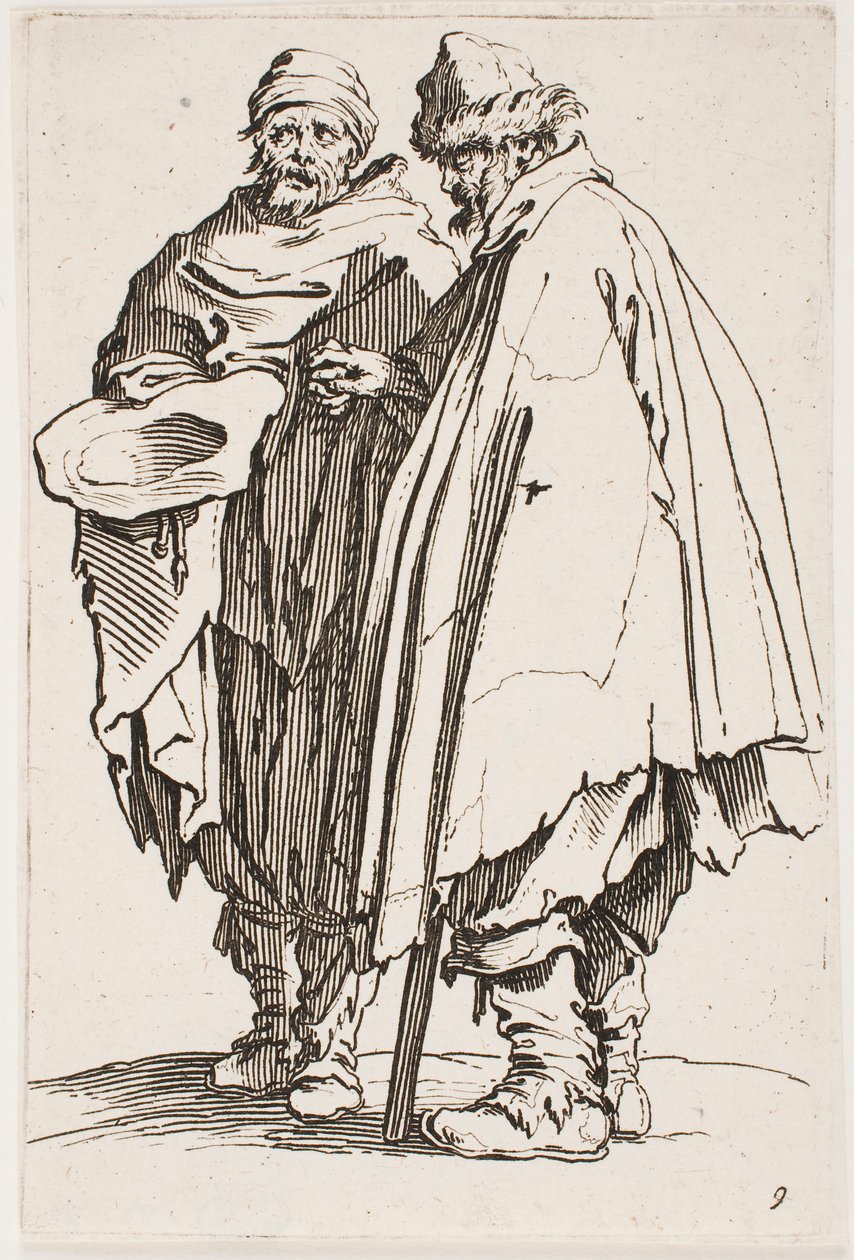 El ciego y su compañero, n. 9 de la serie Los mendigos de Jacques Callot