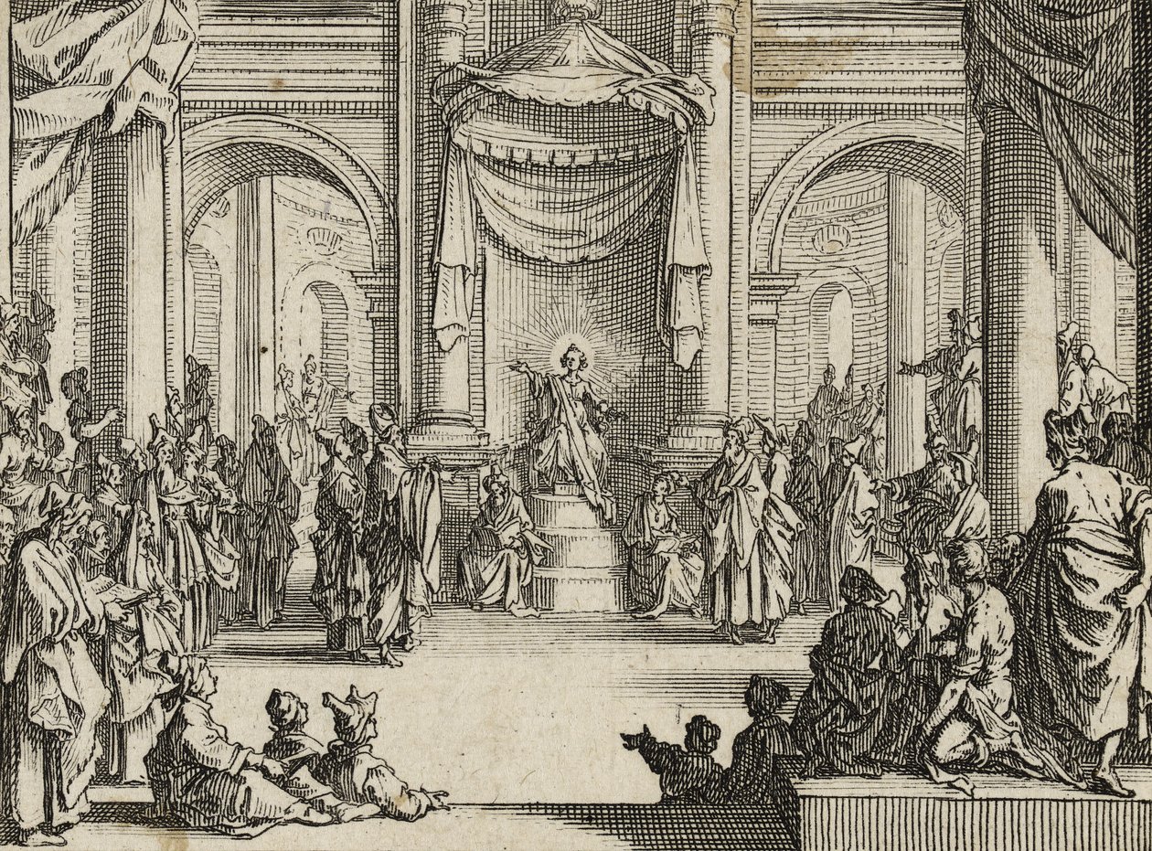 El niño Jesús entre los doctores, 1635 de Jacques Callot