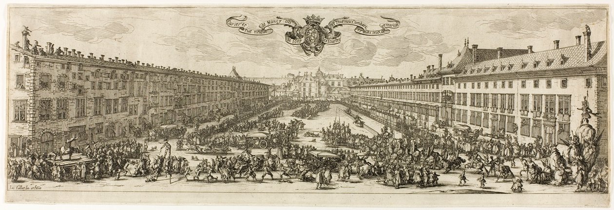 La Carrière, o Rue Neuve, en Nancy (La calle nueva) de Jacques Callot