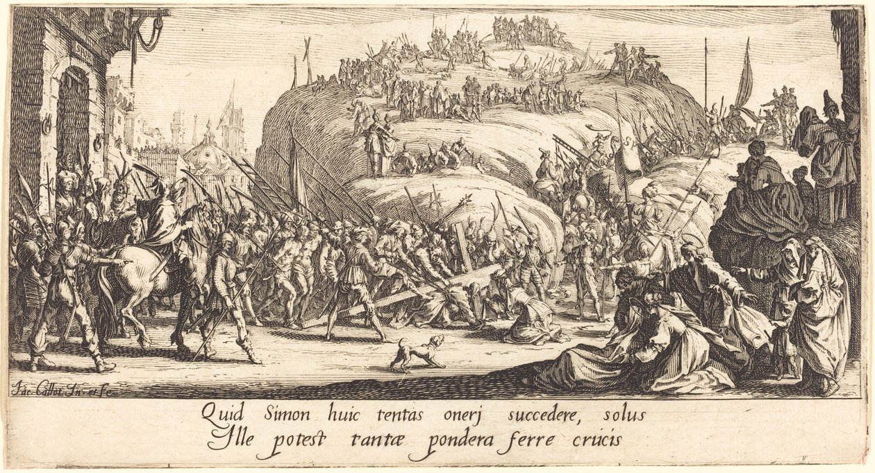 El transporte de la cruz de Jacques Callot