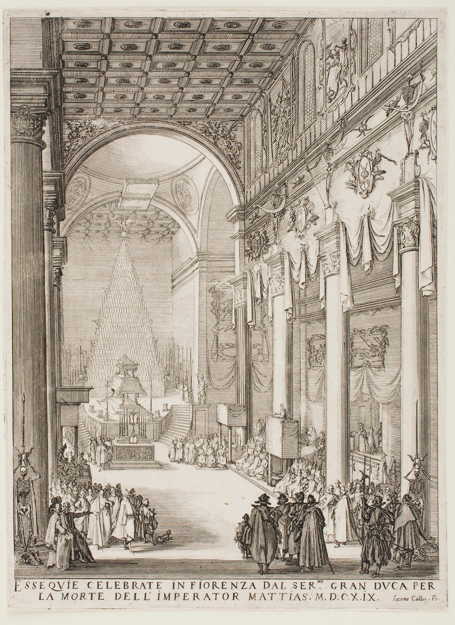 El catafalco del emperador Matías de Jacques Callot
