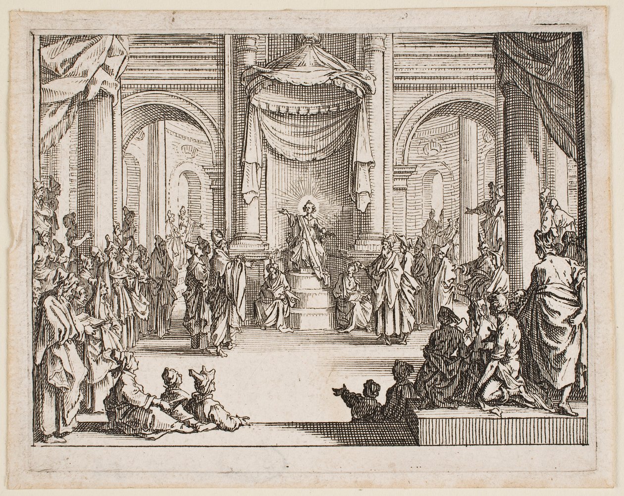 El Niño Jesús entre los doctores, de la serie «El Nuevo Testamento» de Jacques Callot