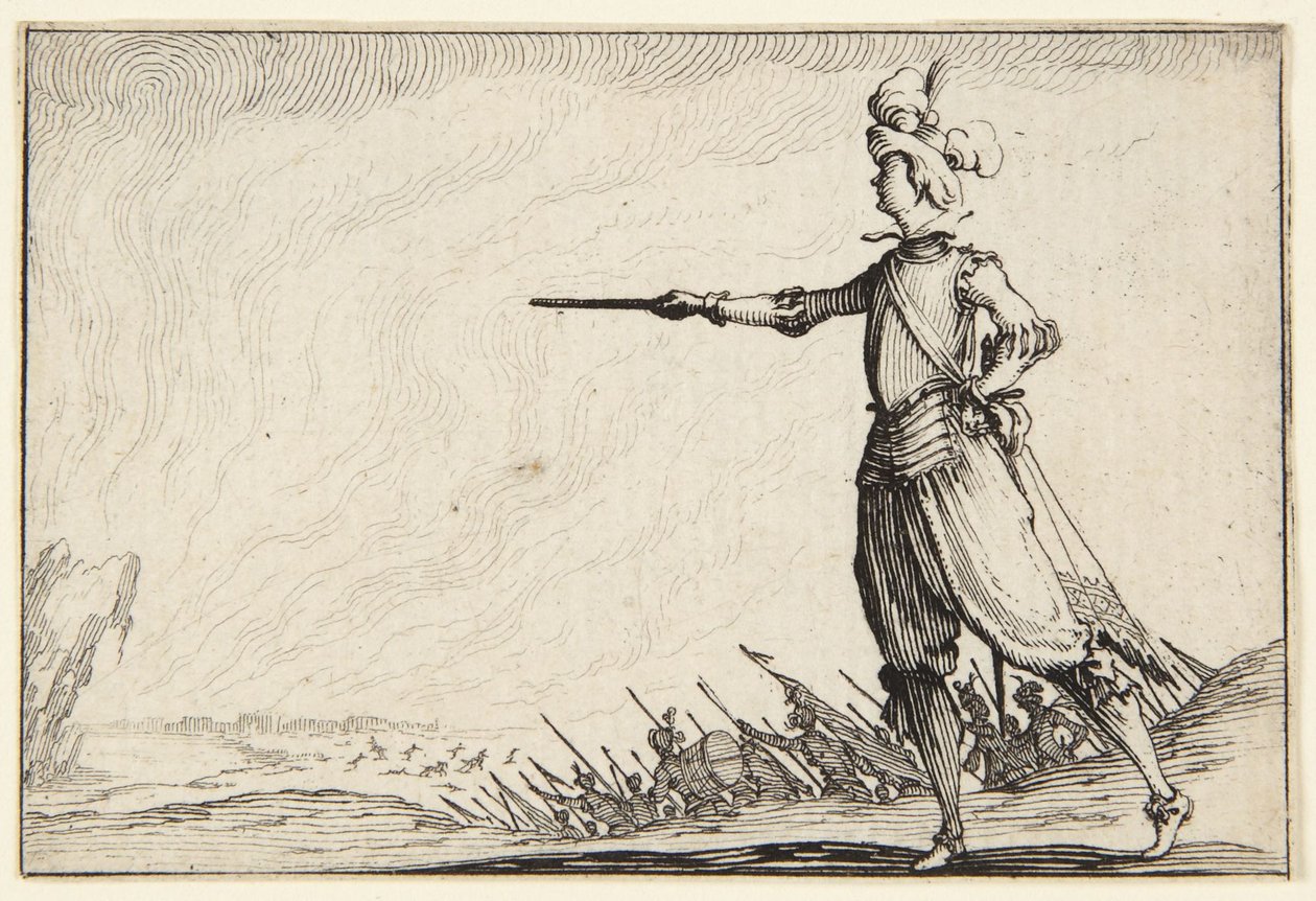 El comandante a pie de Jacques Callot