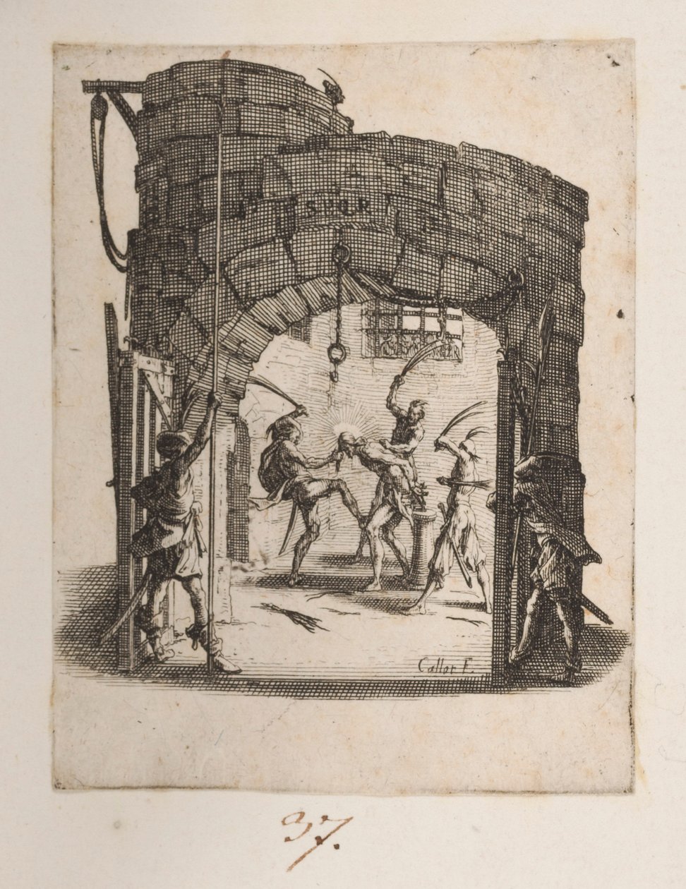 La Coronación de los Pinos, núm. 8 de 11 de La Petite Passion de Jacques Callot