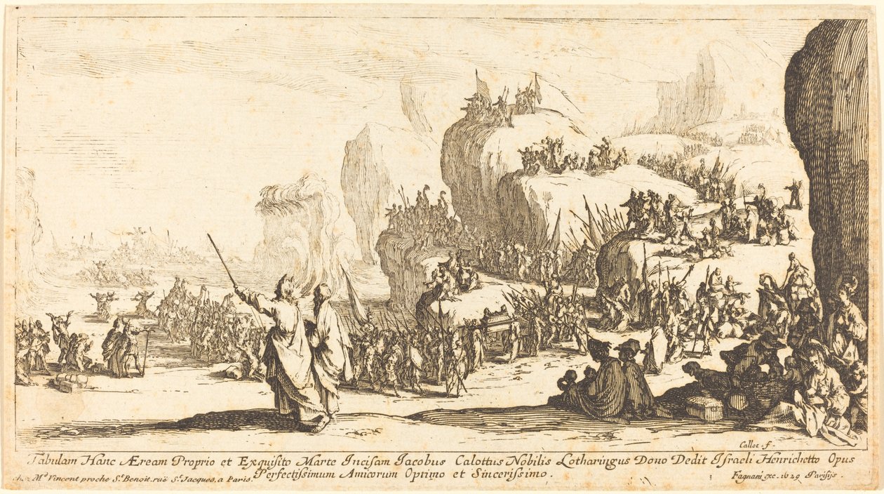 El Cruce del Mar Rojo de Jacques Callot
