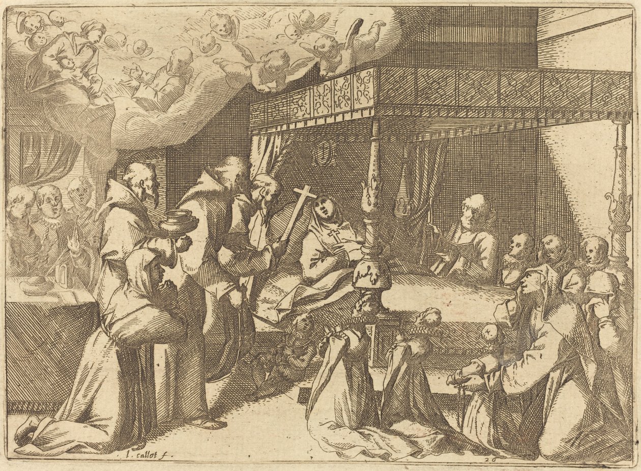 La muerte de la reina de Jacques Callot
