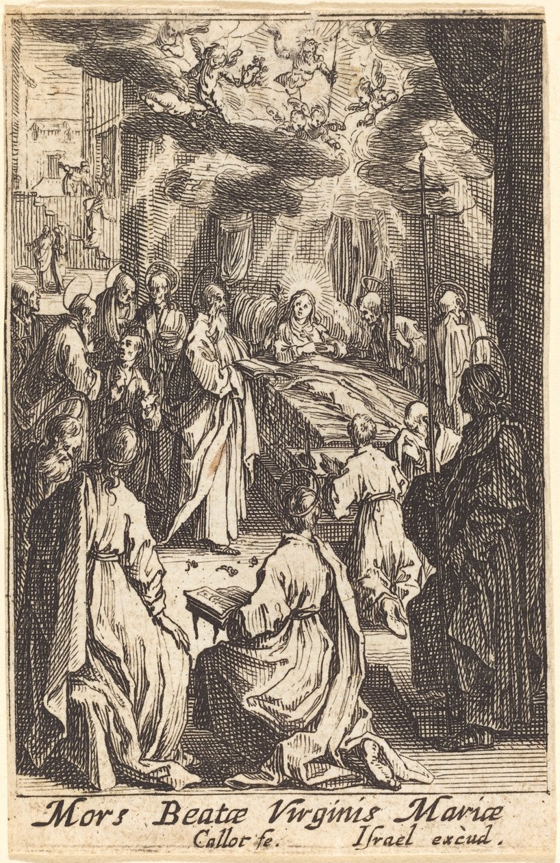 La muerte de la Virgen de Jacques Callot