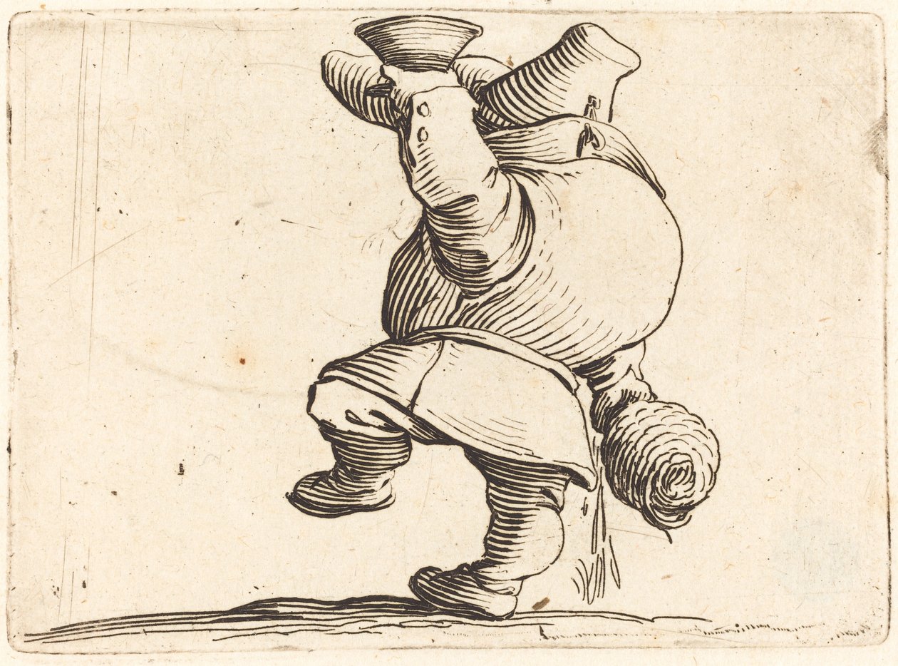El Bebedor, Vista Posterior de Jacques Callot