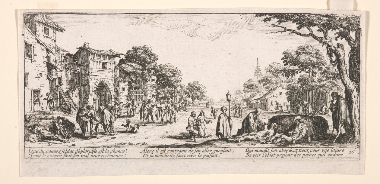 Morir al borde de la carretera de Jacques Callot