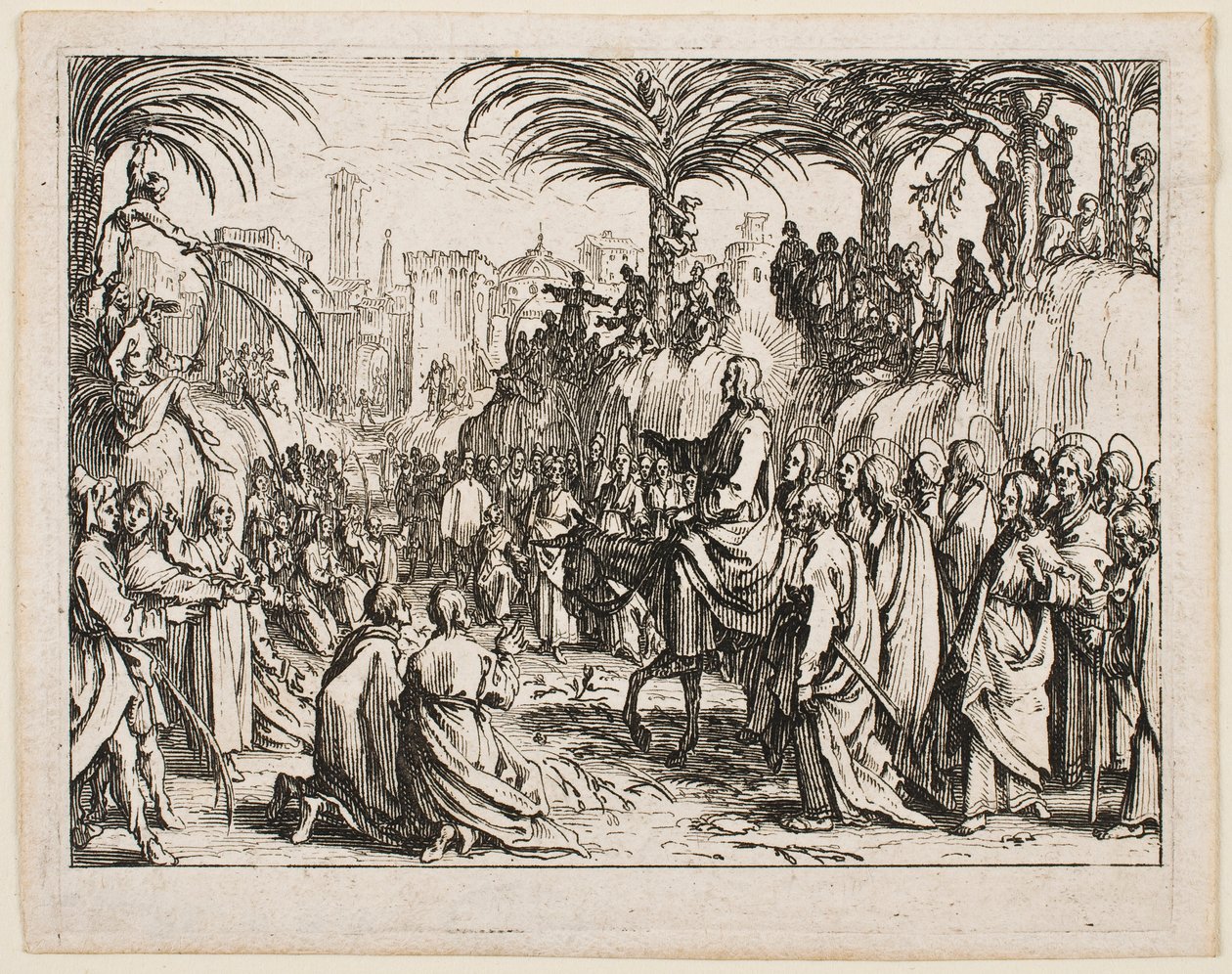 «La entrada en Jerusalén», de la serie «El Nuevo Testamento» de Jacques Callot