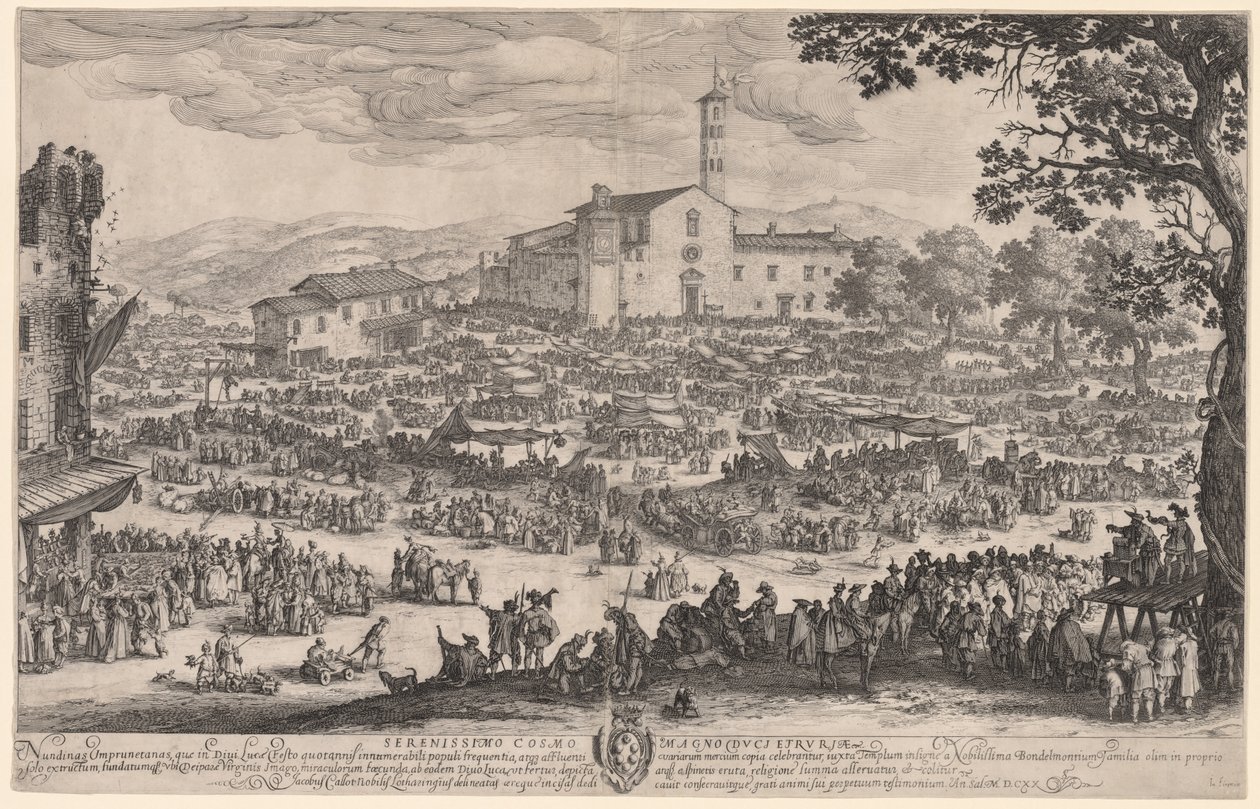 La feria en Impruneta de Jacques Callot