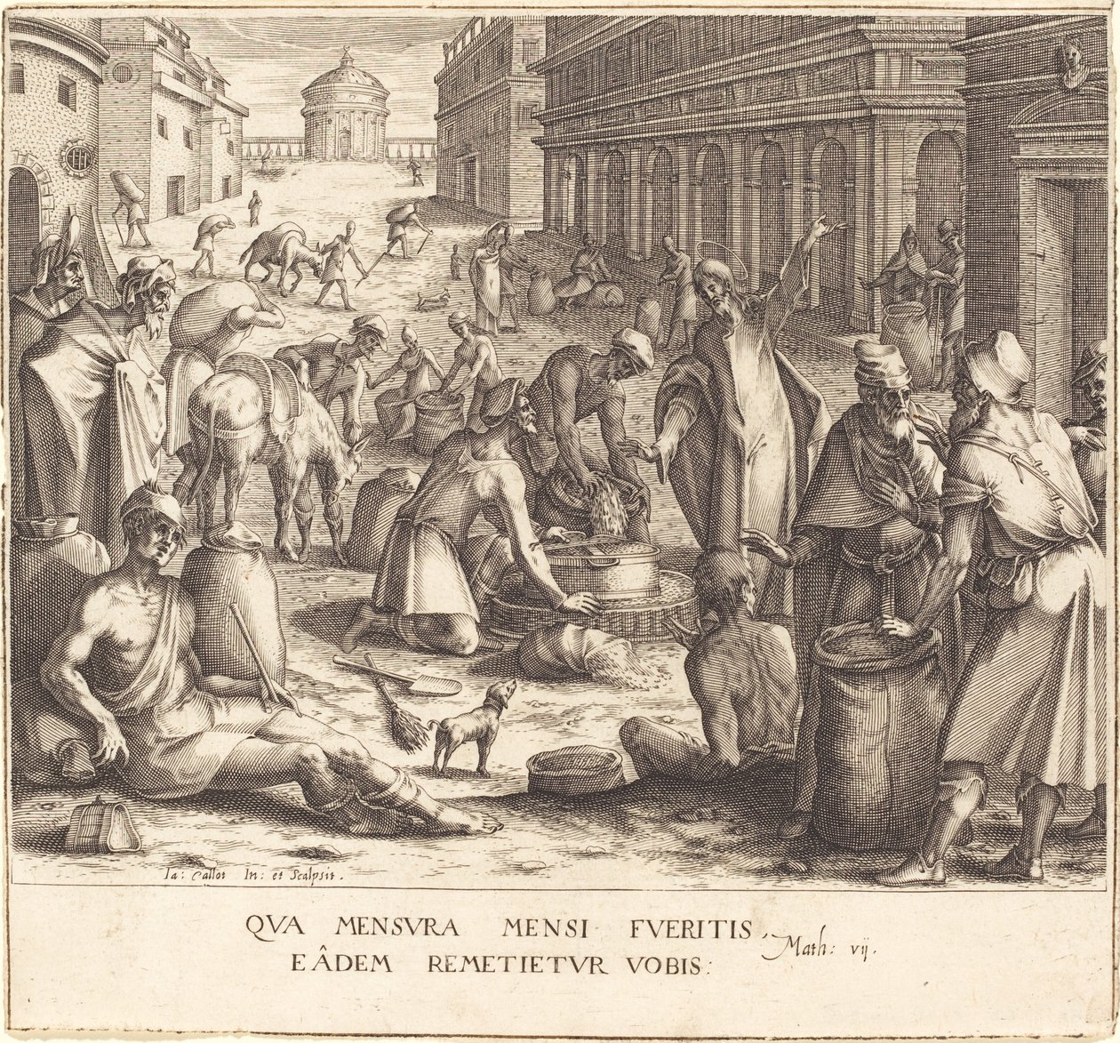 Los pesadores de grano de Jacques Callot