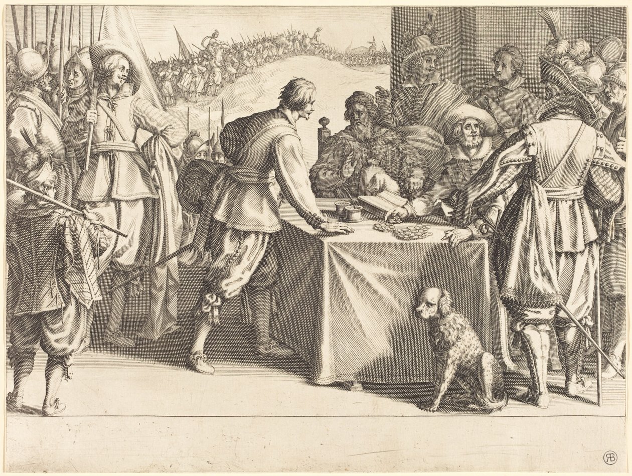 El reclutamiento de las tropas de Jacques Callot