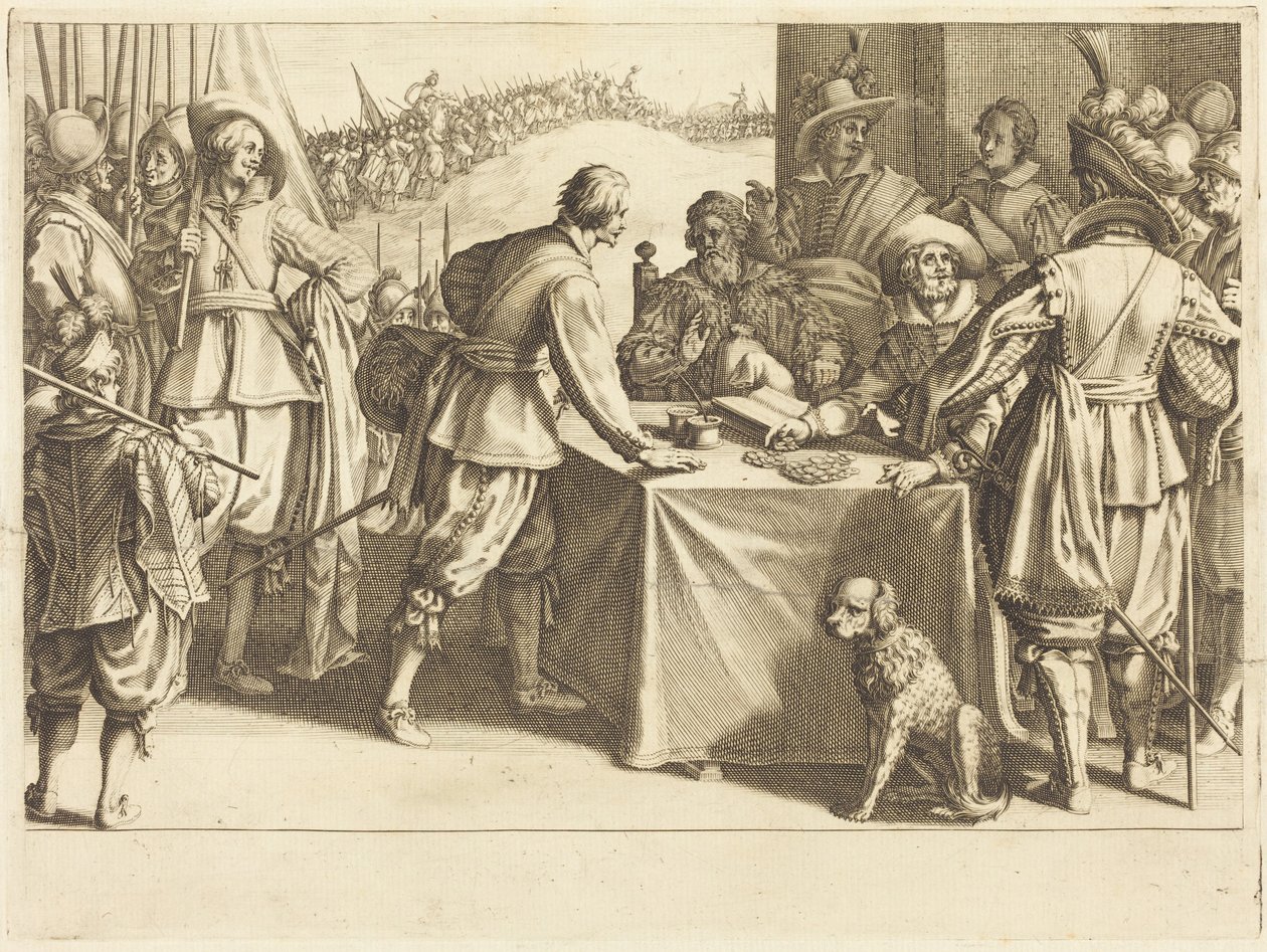 El reclutamiento de las tropas de Jacques Callot