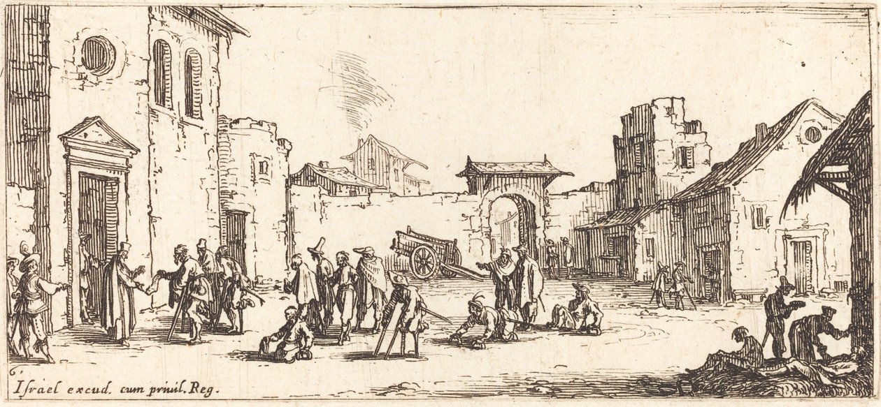 El hospital de Las pequeñas miserias de la guerra de Jacques Callot