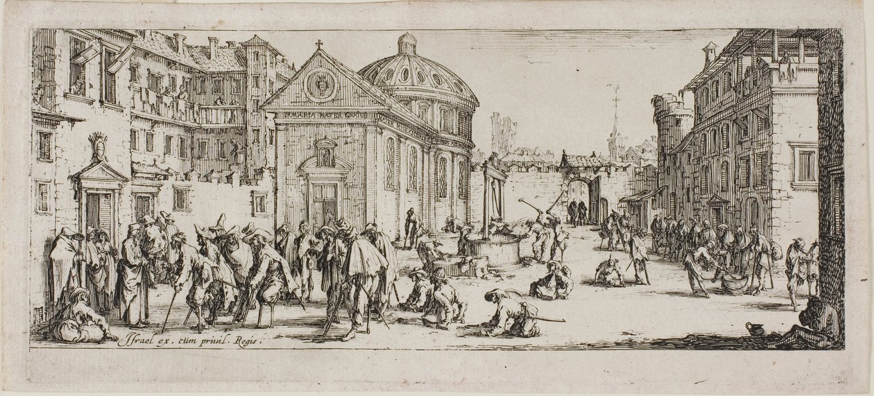 El Hospital, lámina quince de Las miserias de la guerra de Jacques Callot