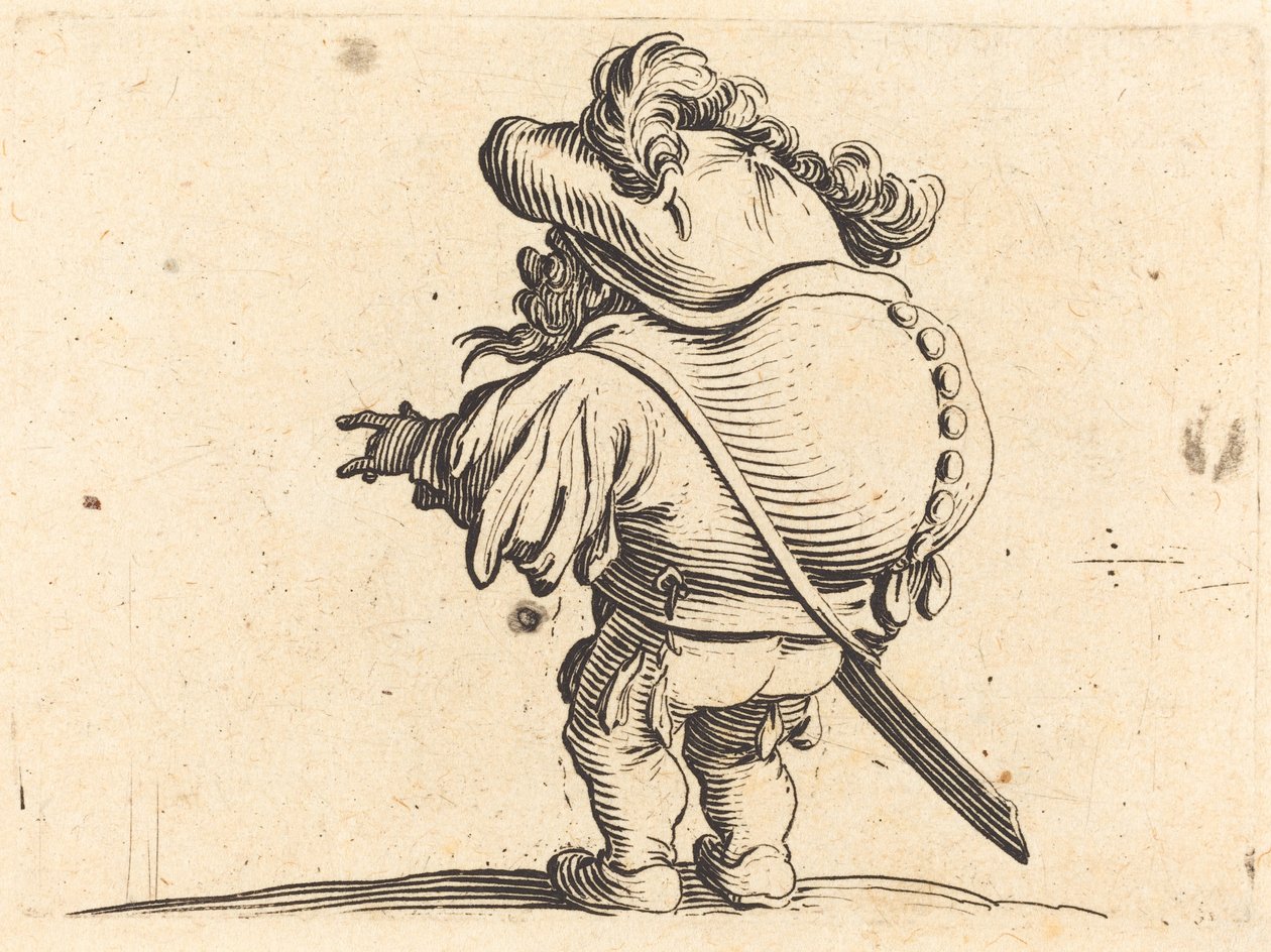 El jorobado con el sombrero emplumado de Jacques Callot