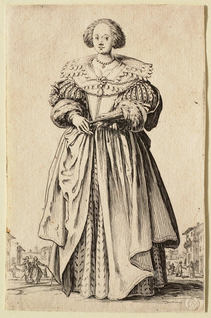 La dama del abanico de Jacques Callot