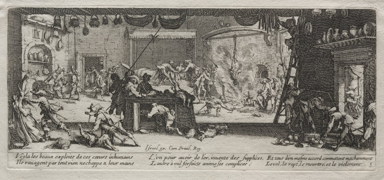 Las grandes miserias de la guerra: Saqueo de Jacques Callot