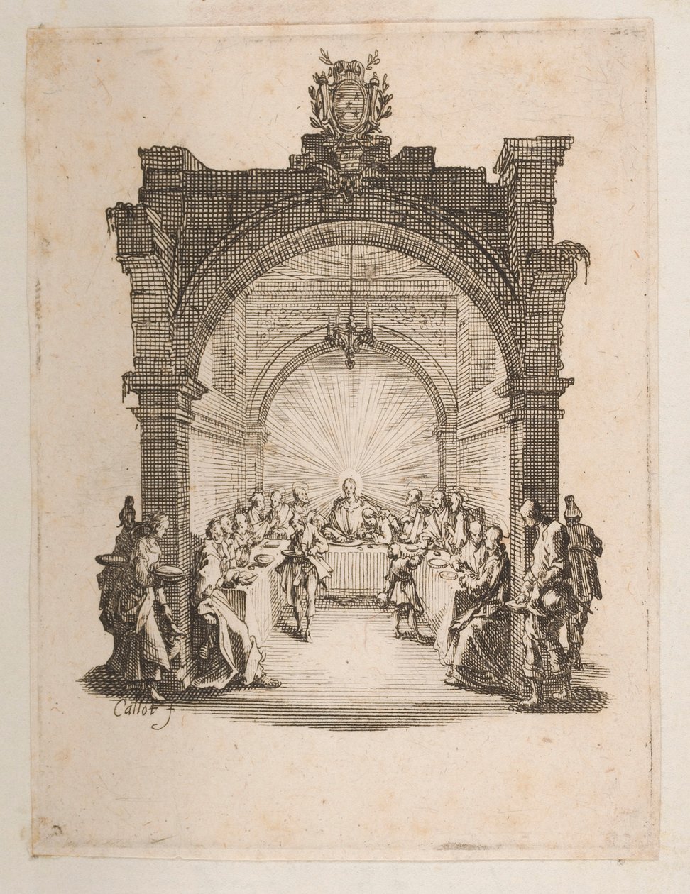 La Última Cena, n. 2 de 11 de La Petite Passion de Jacques Callot
