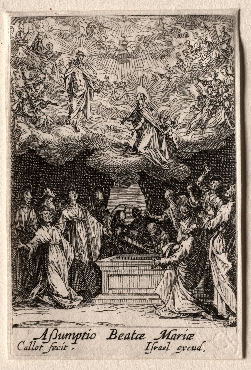 La Vida de la Virgen: La Asunción de la Virgen de Jacques Callot