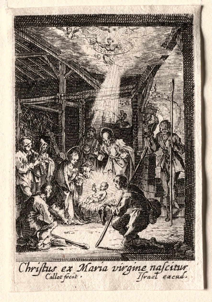La vida de la Virgen: La Natividad de Jacques Callot