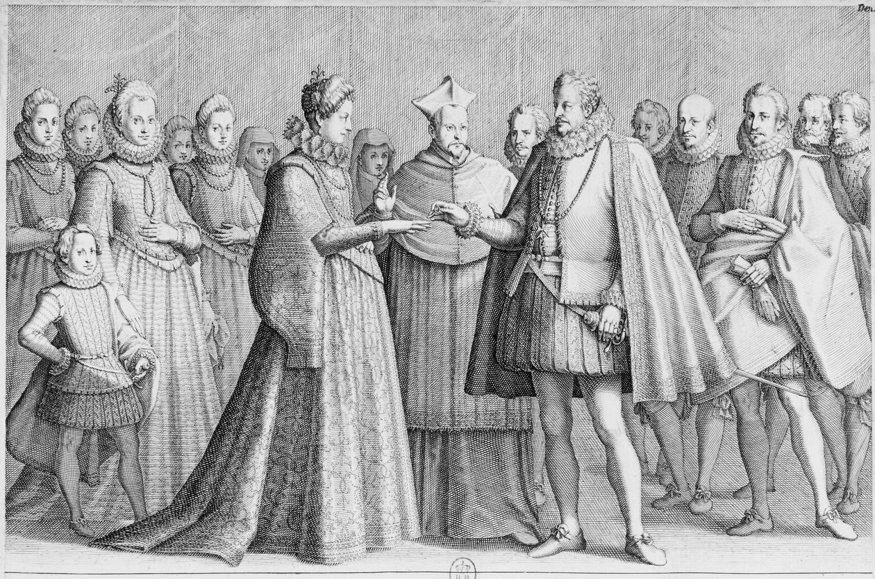 El matrimonio de Fernando de Médici y Cristina de Lorena de Jacques Callot