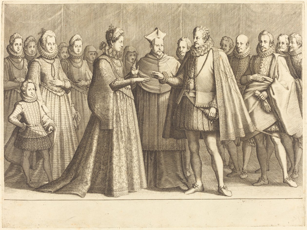 El Matrimonio de Ferdinando y Cristina de Lorena de Jacques Callot