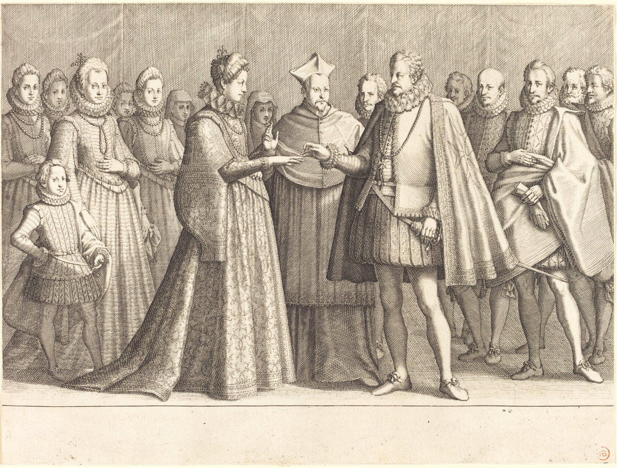 El matrimonio de Ferdinando y Cristina de Lorena de Jacques Callot