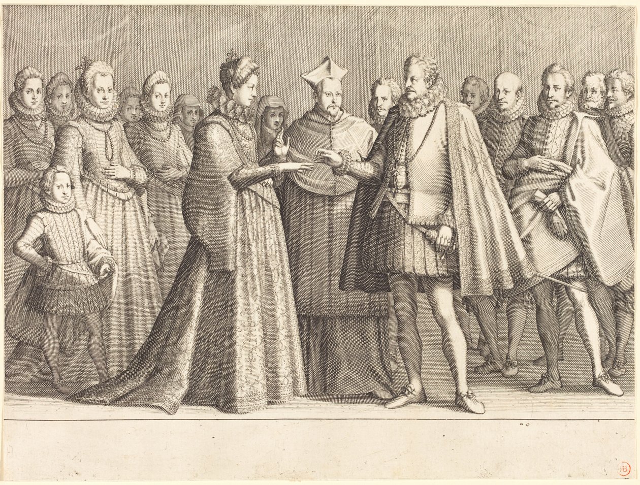 El matrimonio de Fernando y Cristina de Lorena de Jacques Callot