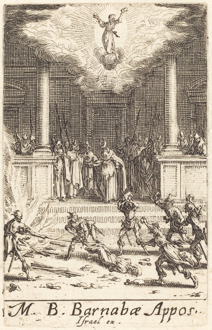 El martirio de San Bernabé de Jacques Callot