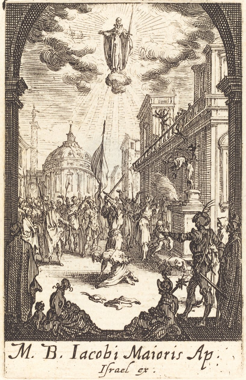 El martirio de Santiago el Mayor, c. 1634-1635 de Jacques Callot