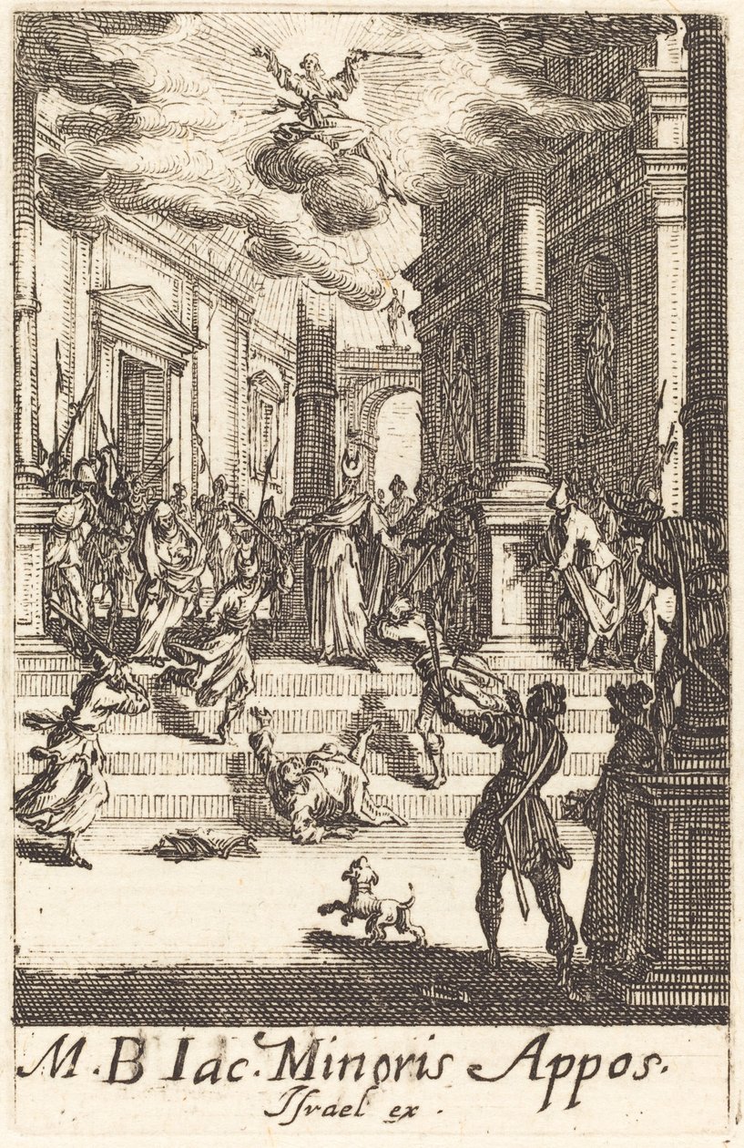 El martirio de Santiago el Menor de Jacques Callot