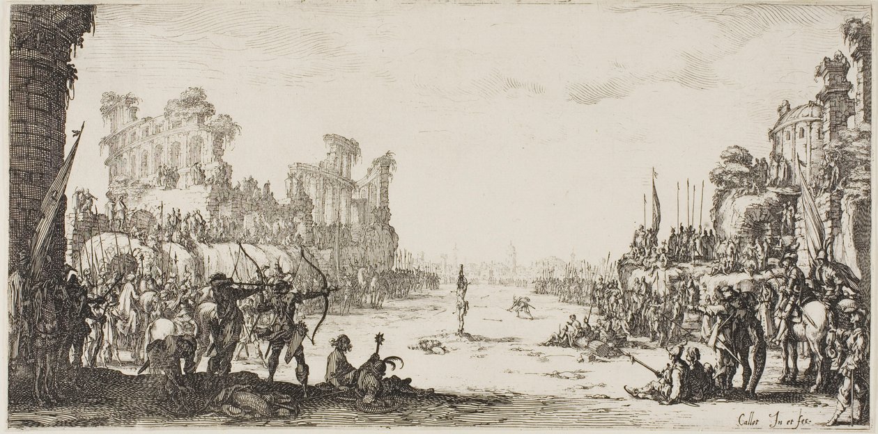 El martirio de San Sebastián de Jacques Callot
