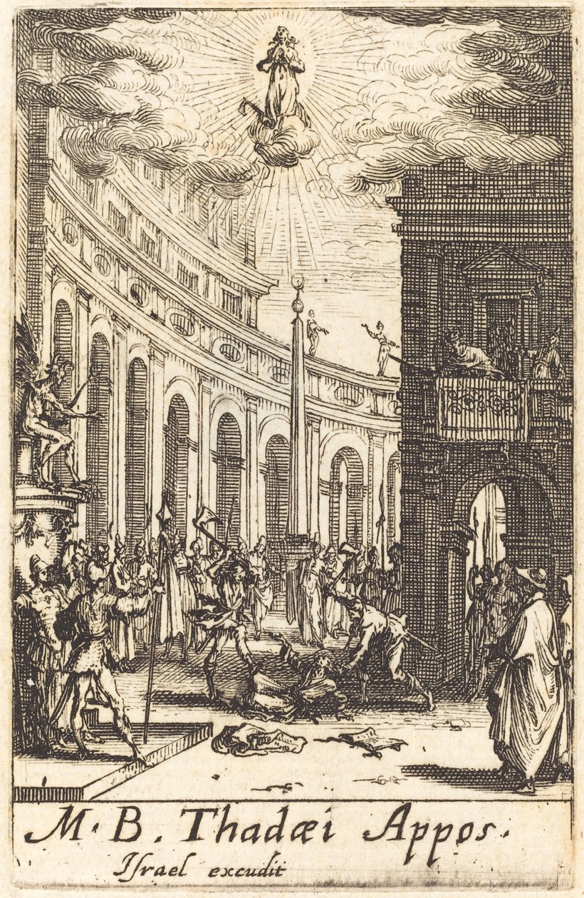 El martirio de San Tadeo de Jacques Callot