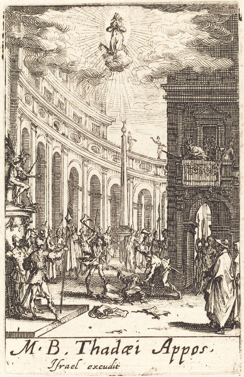 El martirio de San Tadeo de Jacques Callot