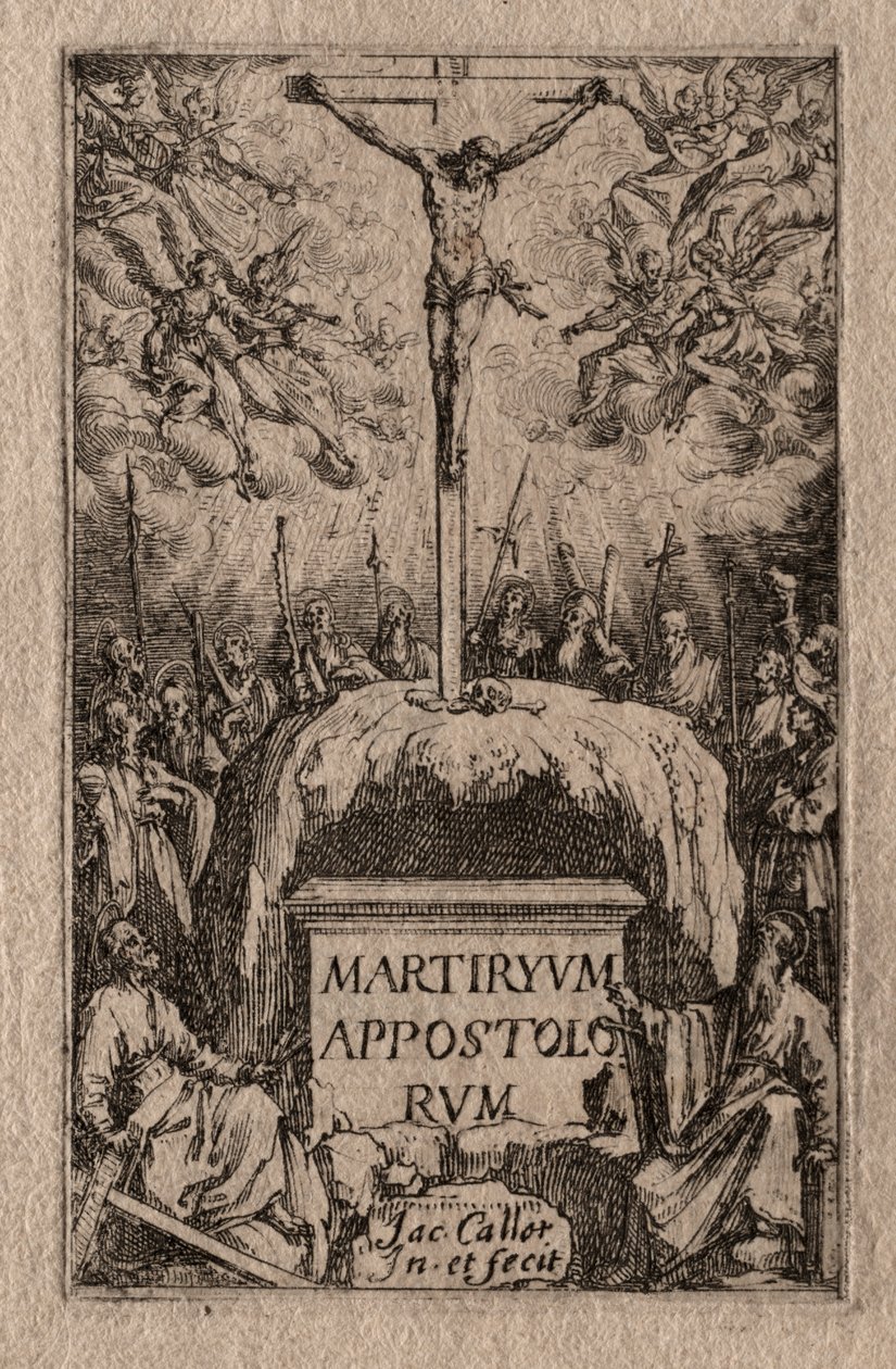El Martirio de los Apóstoles: Portada de Jacques Callot